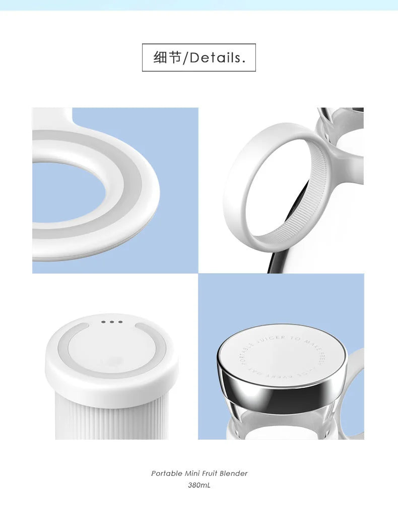 Portable Electric Juicer Blender | USB Mini Fruit Mixer & Juice Maker