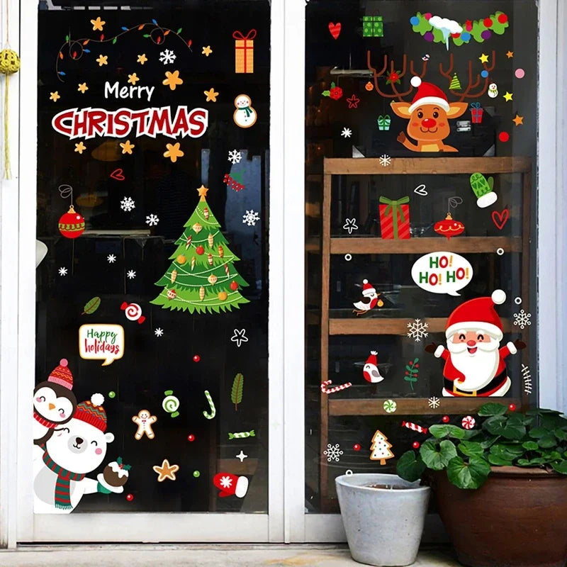 Christmas Wall & Window Stickers – Merry Xmas Home Decor  Holiday Ornaments