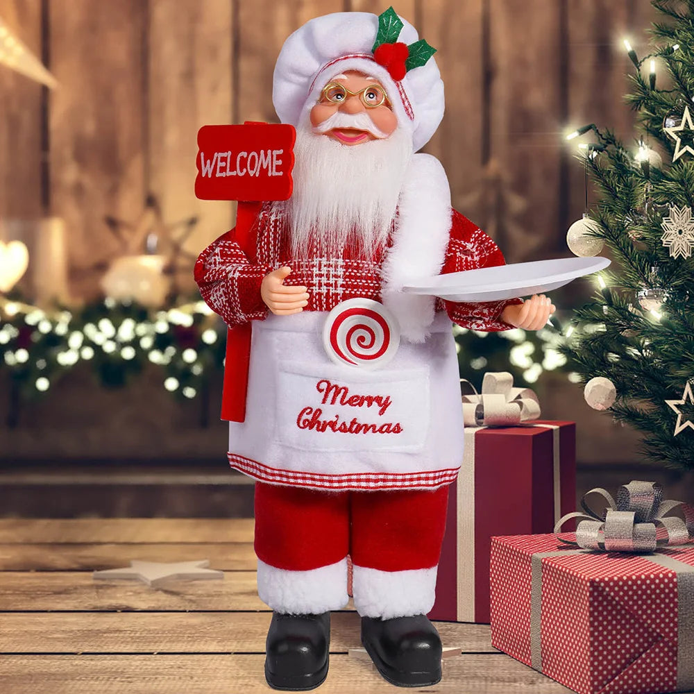 12in Standing Santa Claus Doll – Christmas Tree Decoration & Kids Xmas Gift 🎅