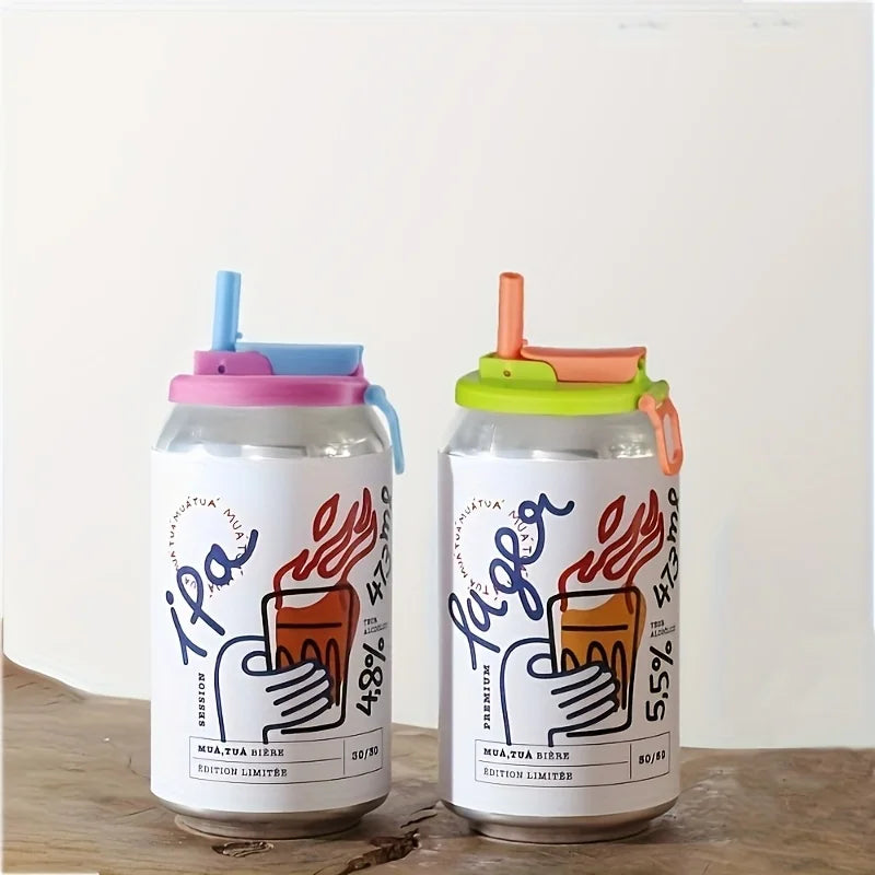 Reusable Soft Drink Can Lid with Straw – Fits Soda, Juice & Beverages