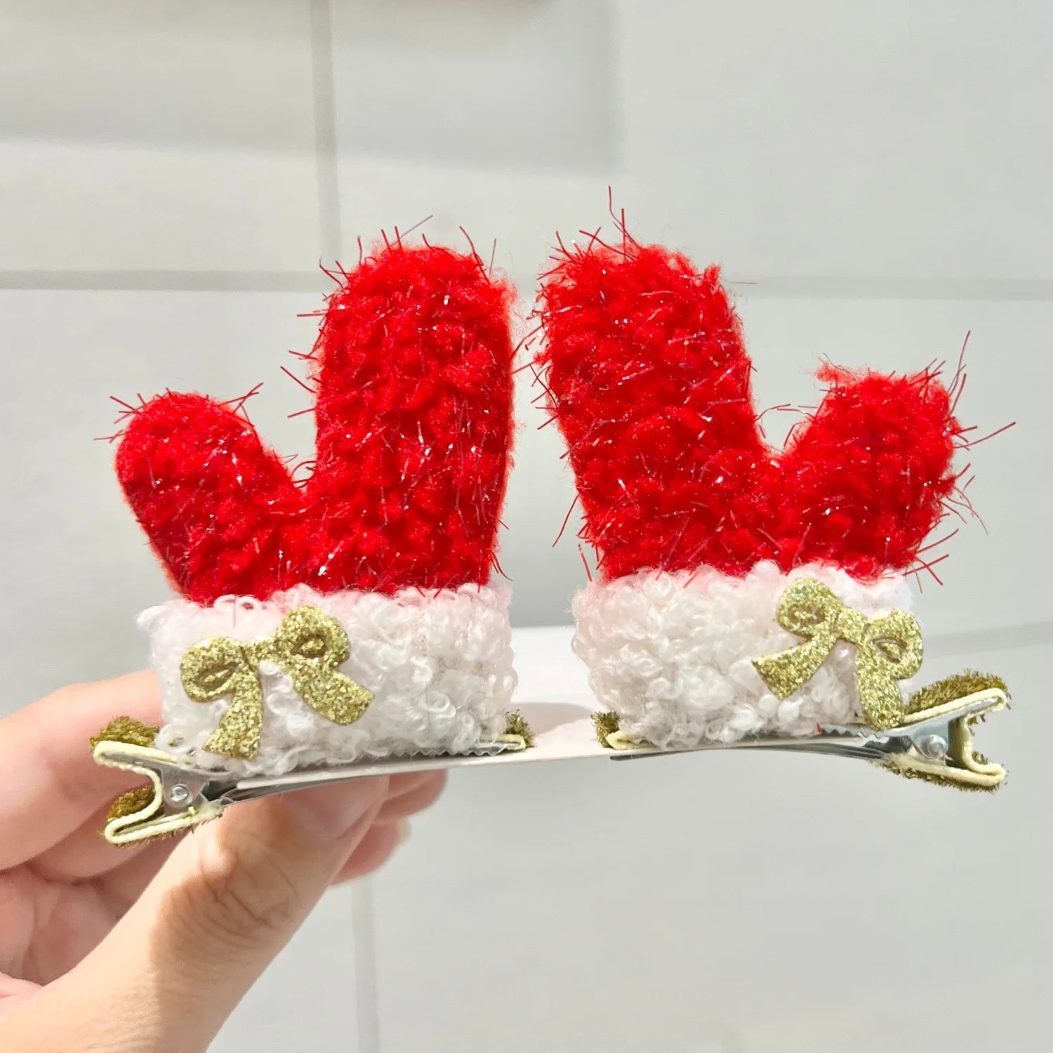2pcs Kawaii Christmas Hair Clips – Elk, Santa & Snowman Hairpins for Kids & Women 🎁
