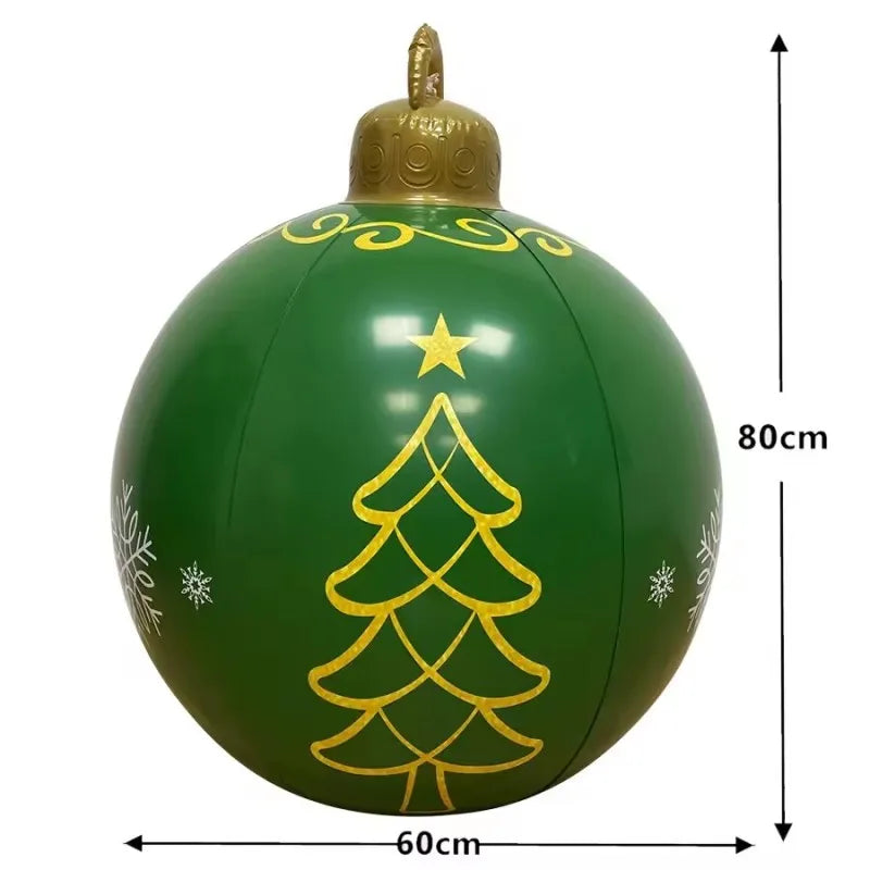 32” Giant Inflatable Christmas Ornament – Outdoor Holiday Party Decoration