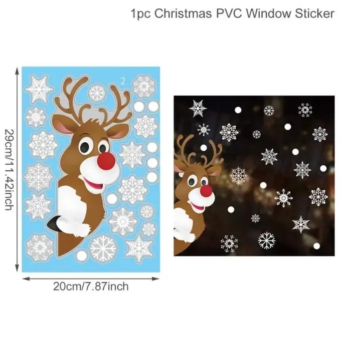 Christmas Wall & Window Stickers – Merry Xmas Home Decor  Holiday Ornaments