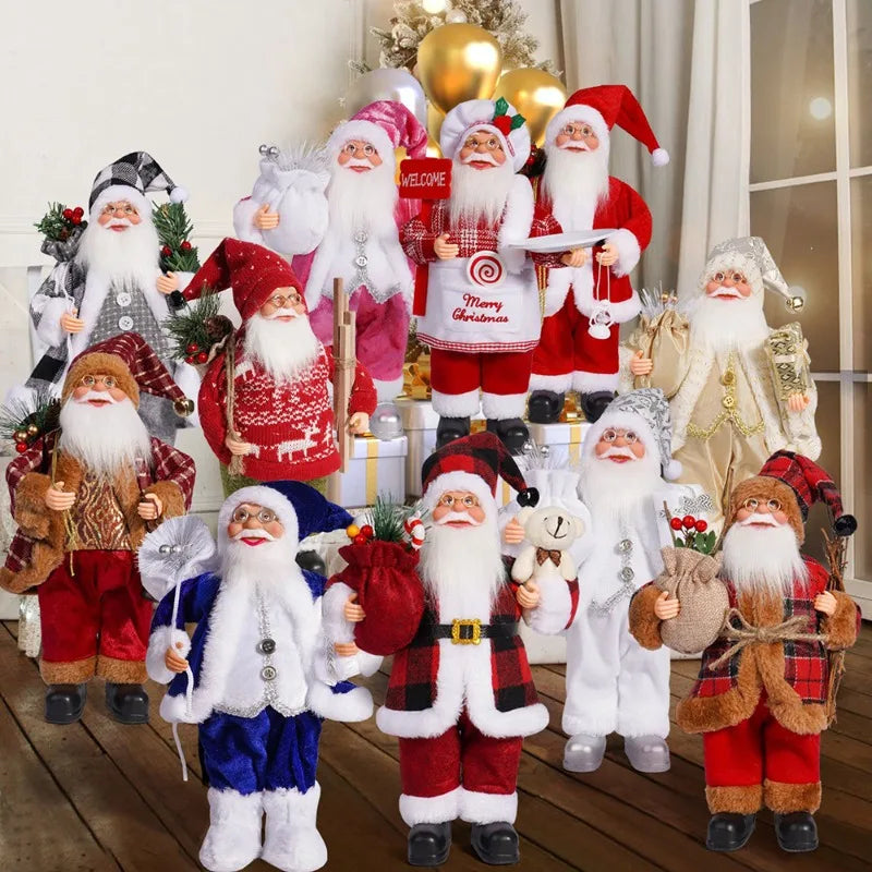 12in Standing Santa Claus Doll – Christmas Tree Decoration & Kids Xmas Gift 🎅