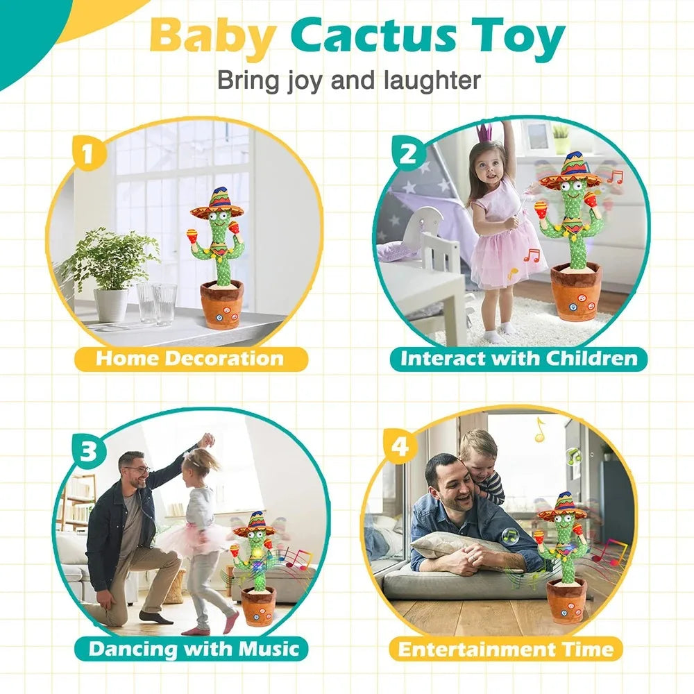 Cactus Baby Toy Talking and Dancing for Kids