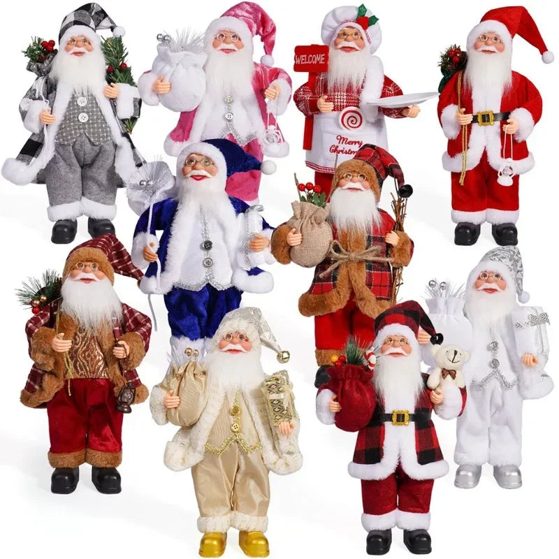12in Standing Santa Claus Doll – Christmas Tree Decoration & Kids Xmas Gift 🎅