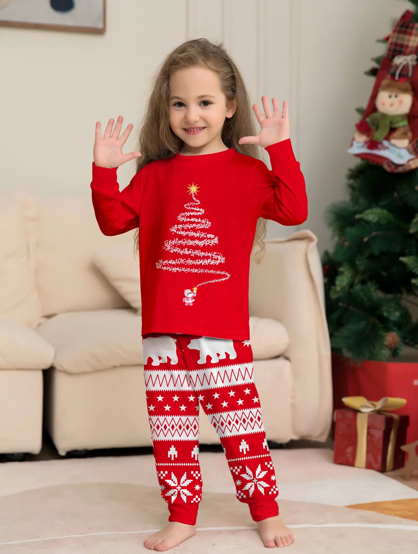 Christmas Family Matching Pajamas – Mom Kids Baby Set