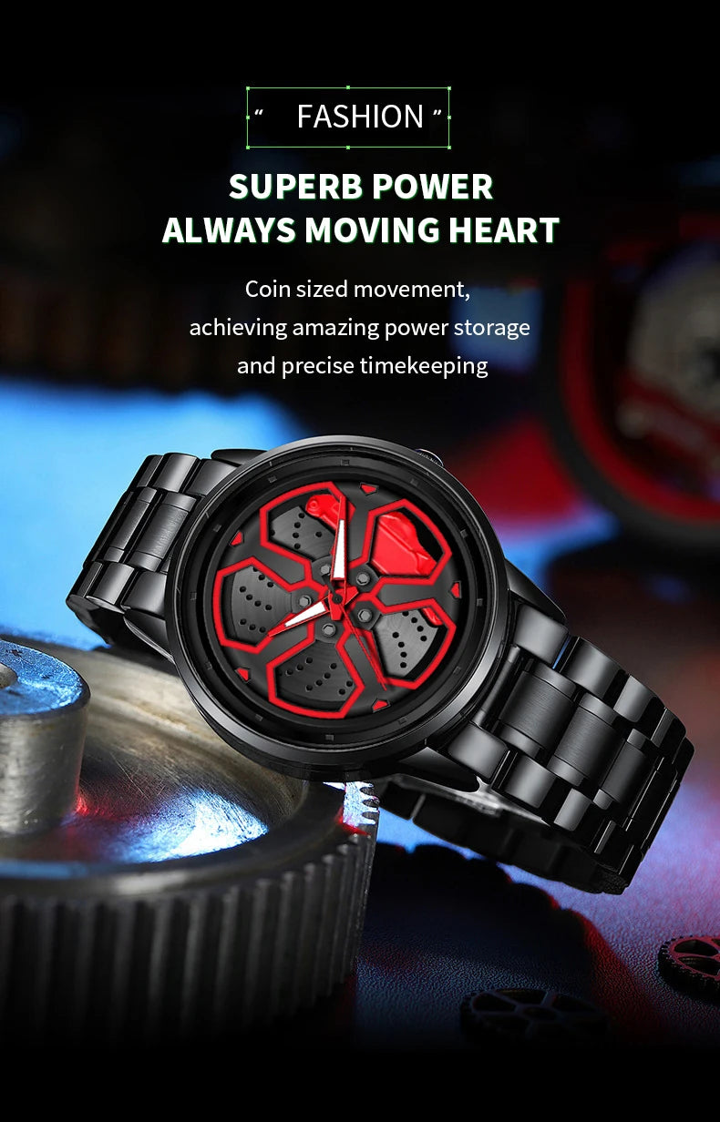 Original Wheel Rotating Men Watches