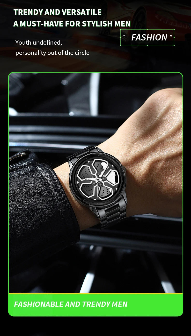 Original Wheel Rotating Men Watches