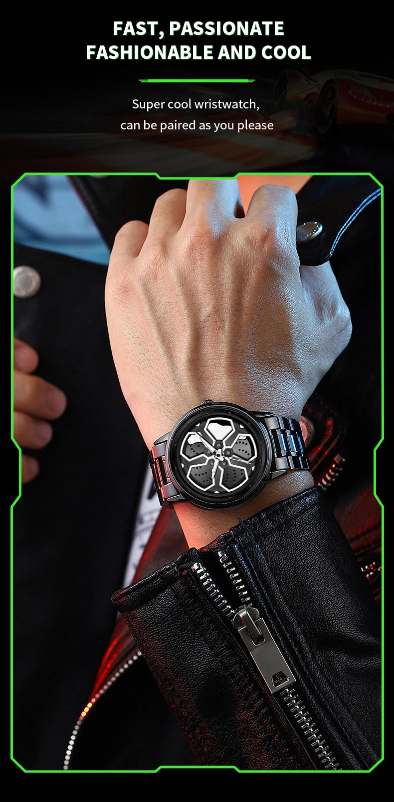 Original Wheel Rotating Men Watches