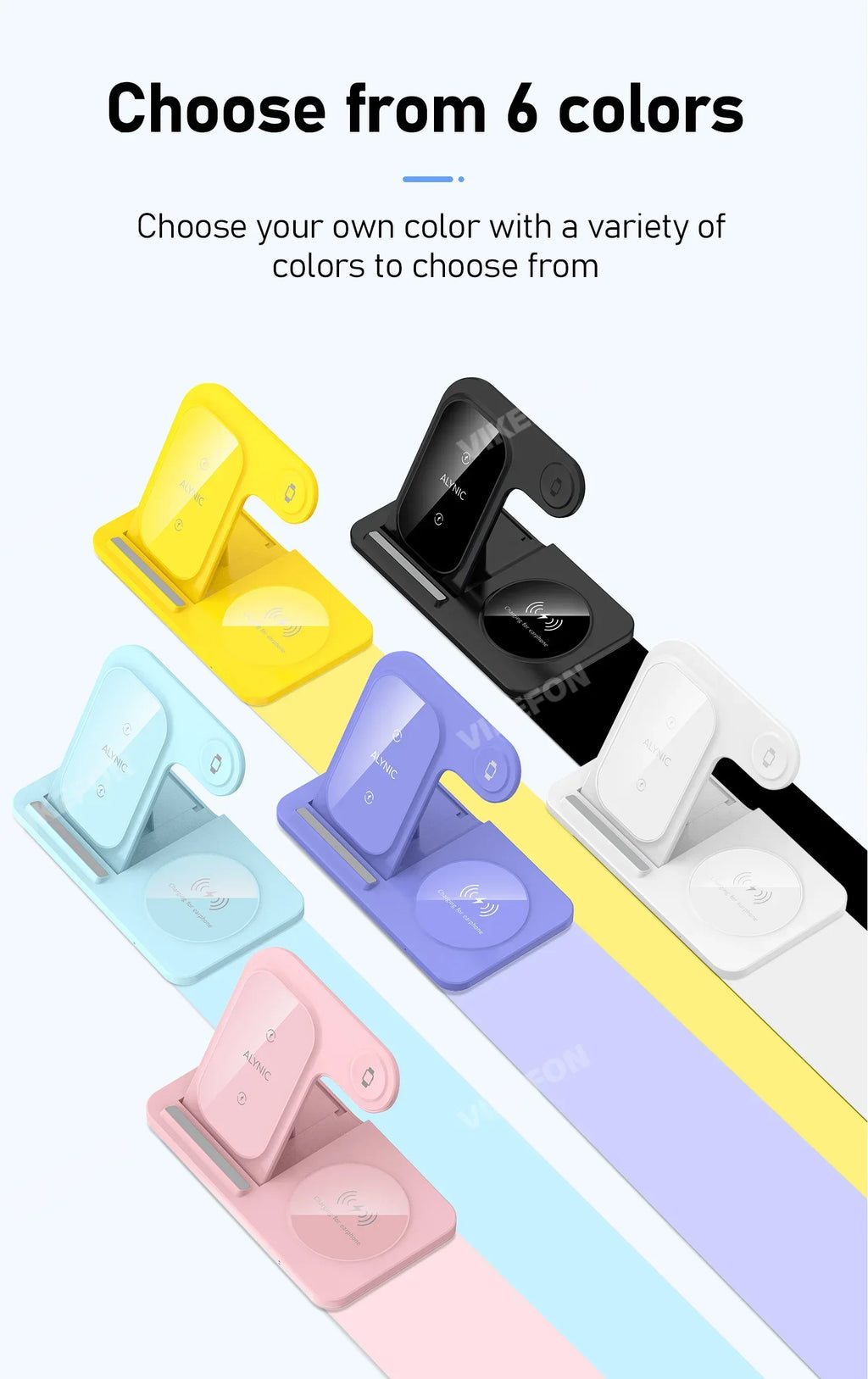 30W Foldable 3-in-1 Charging Station for iPhone, Apple Watch & AirPods