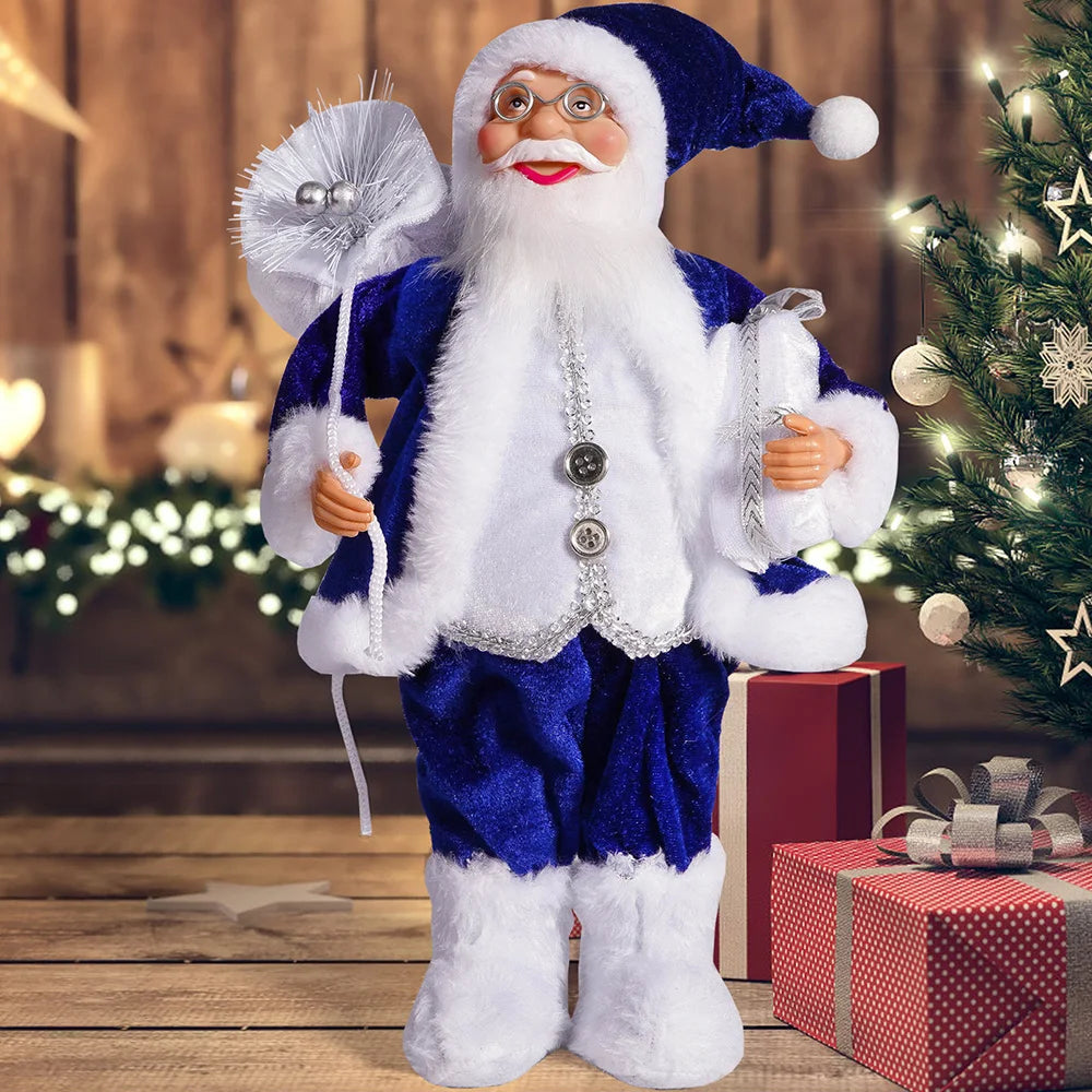 12in Standing Santa Claus Doll – Christmas Tree Decoration & Kids Xmas Gift 🎅