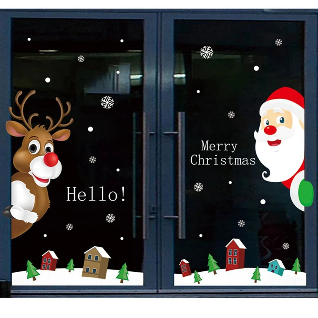 Christmas Wall & Window Stickers – Merry Xmas Home Decor  Holiday Ornaments