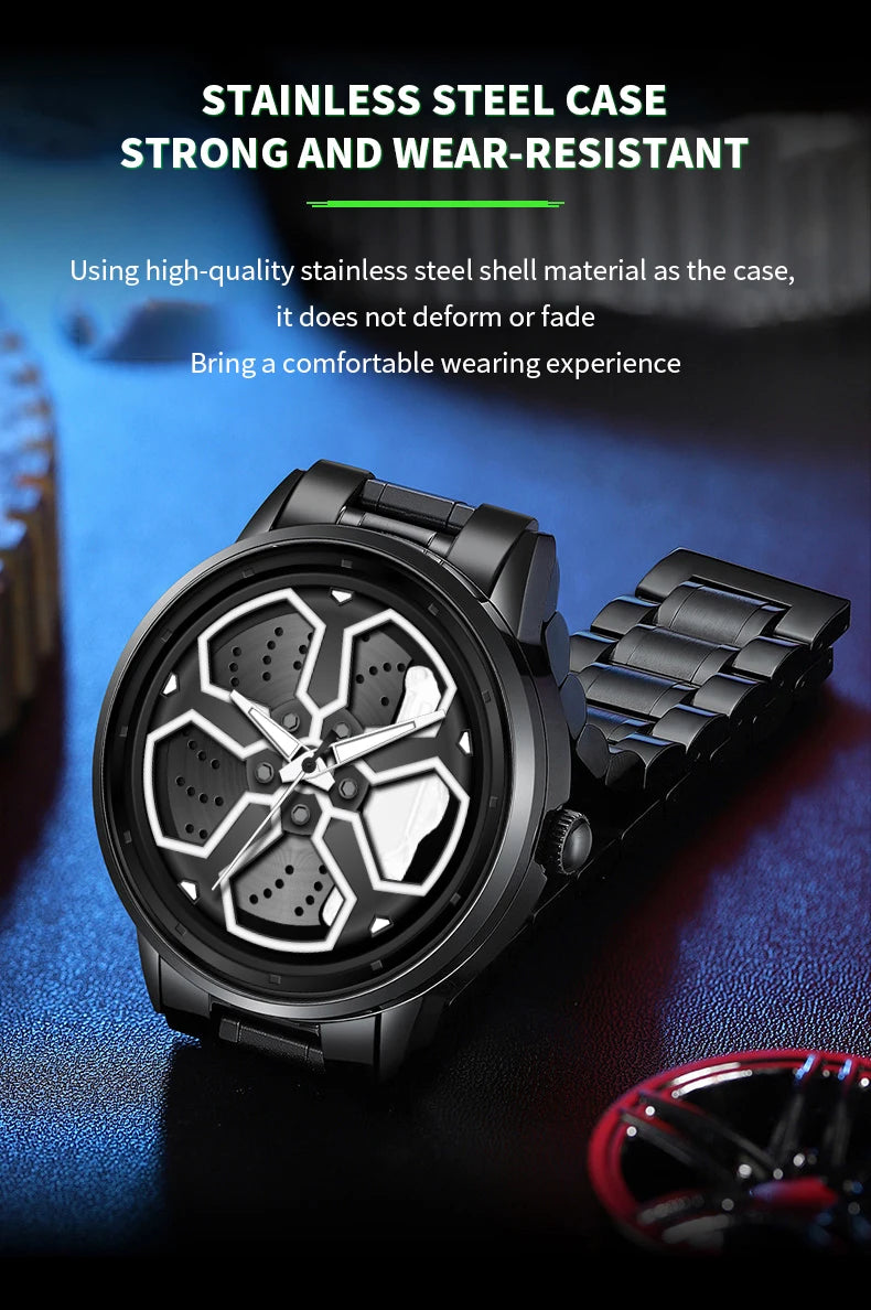 Original Wheel Rotating Men Watches