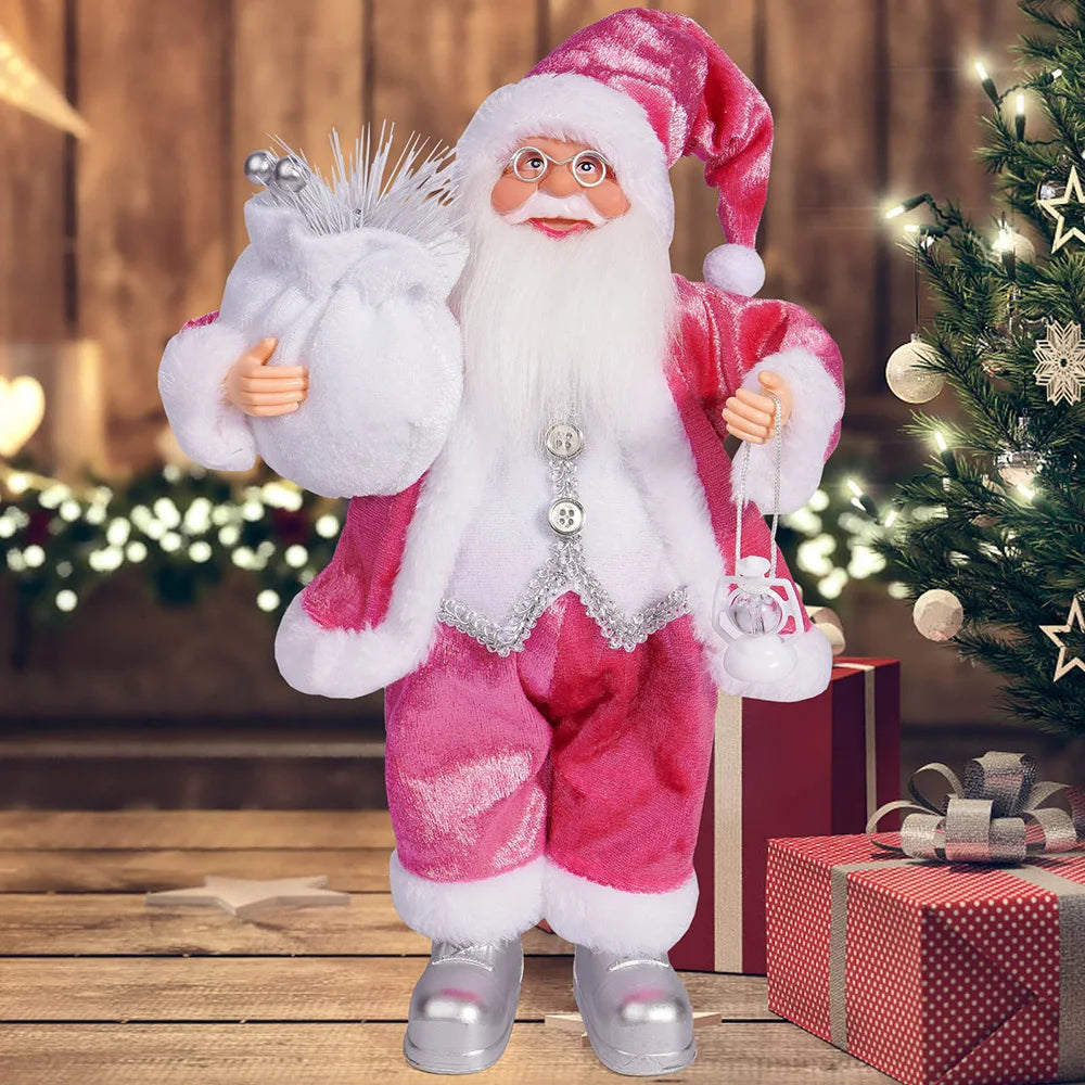 12in Standing Santa Claus Doll – Christmas Tree Decoration & Kids Xmas Gift 🎅
