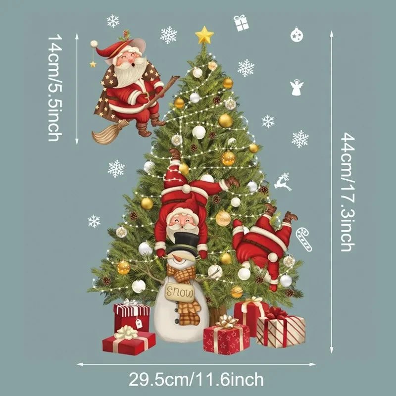 Christmas Wall & Window Stickers – Merry Xmas Home Decor  Holiday Ornaments