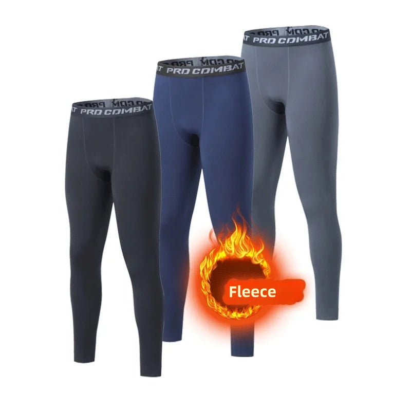 Men’s Winter Thermal Underwear – Fleece Leggings & Long Pants