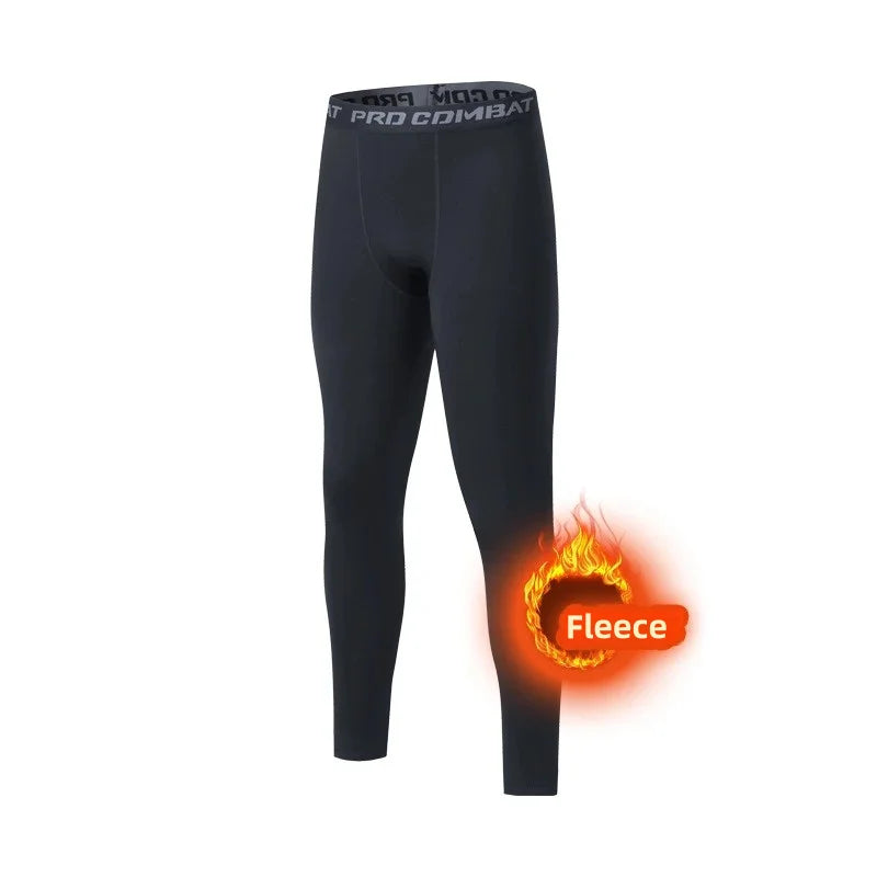 Men’s Winter Thermal Underwear – Fleece Leggings & Long Pants