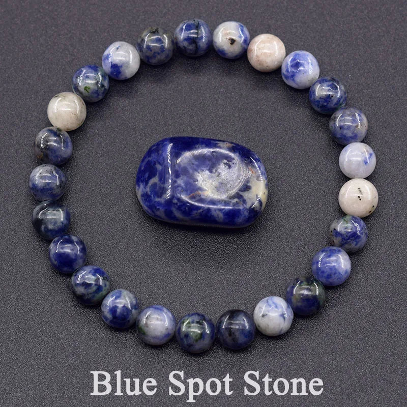 Natural Lapis Lazuli Stone Bracelet 5A – Energy Healing Jewelry for Men & Women