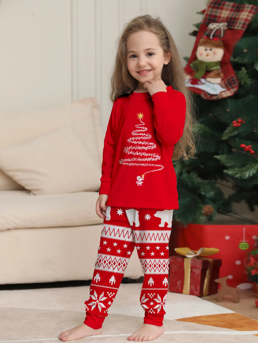 Christmas Family Matching Pajamas – Mom Kids Baby Set