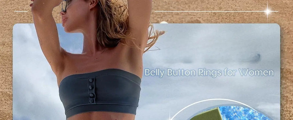 Women’s Belly Rings Pack – Surgical Steel 14G Heart & Opal Navel Piercing (10 Pcs )