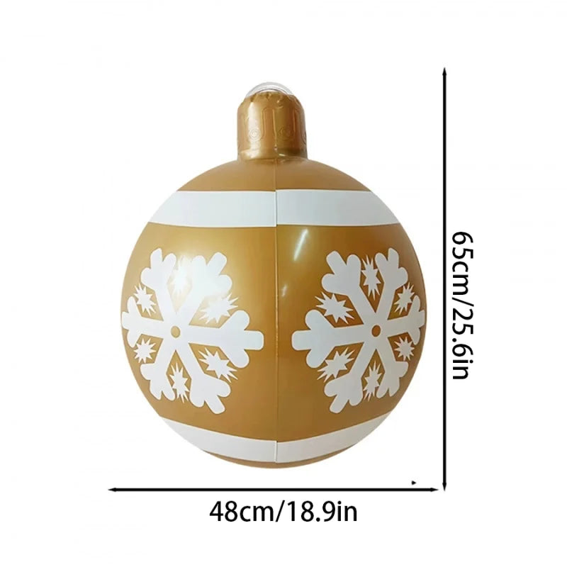 32” Giant Inflatable Christmas Ornament – Outdoor Holiday Party Decoration