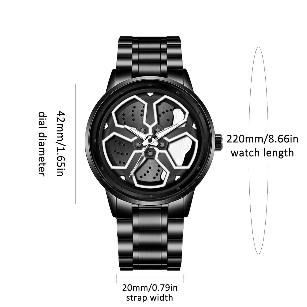 Original Wheel Rotating Men Watches