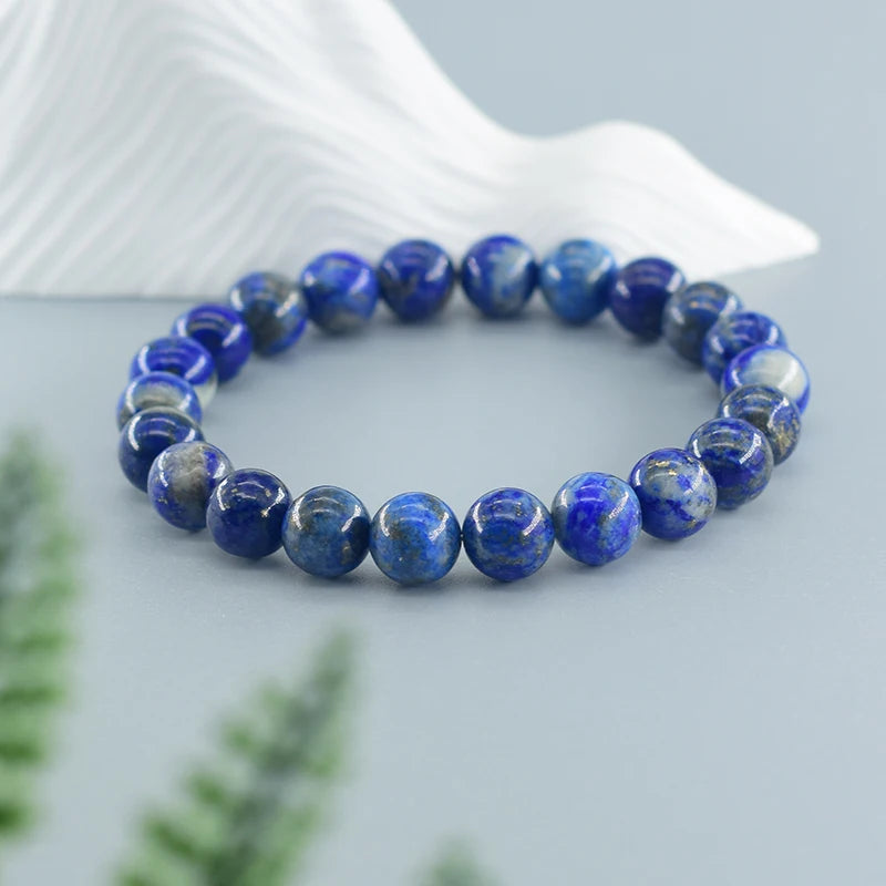 Natural Lapis Lazuli Stone Bracelet 5A – Energy Healing Jewelry for Men & Women