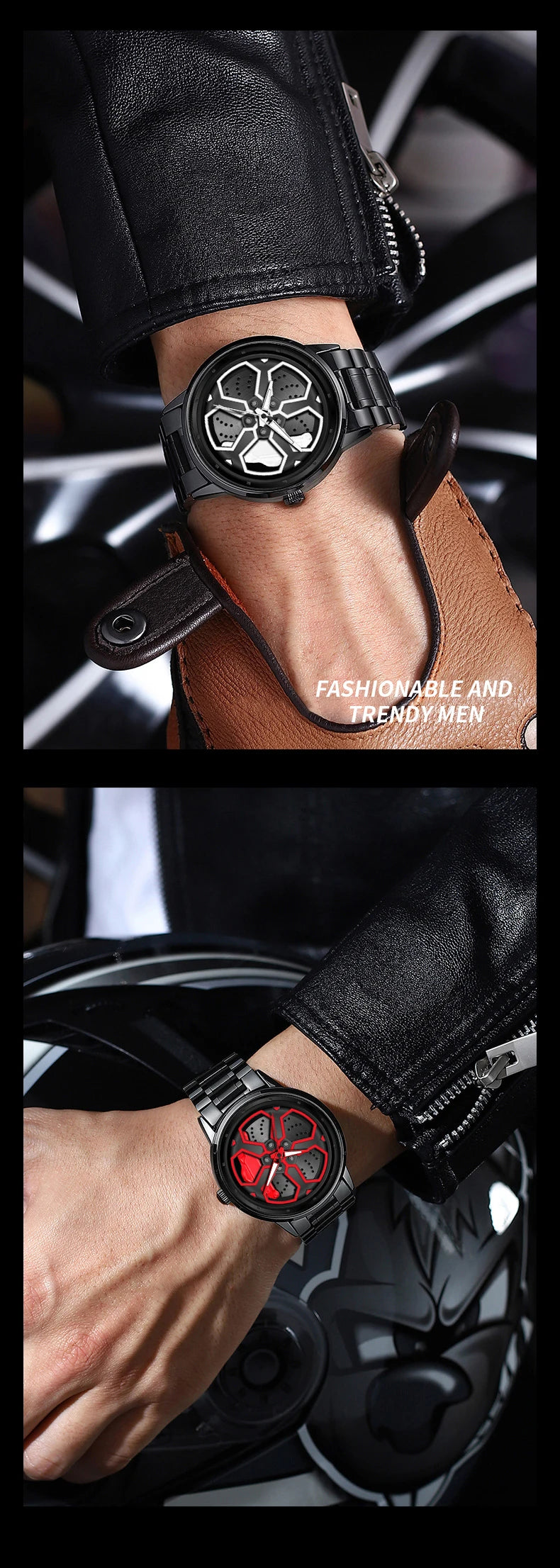 Original Wheel Rotating Men Watches