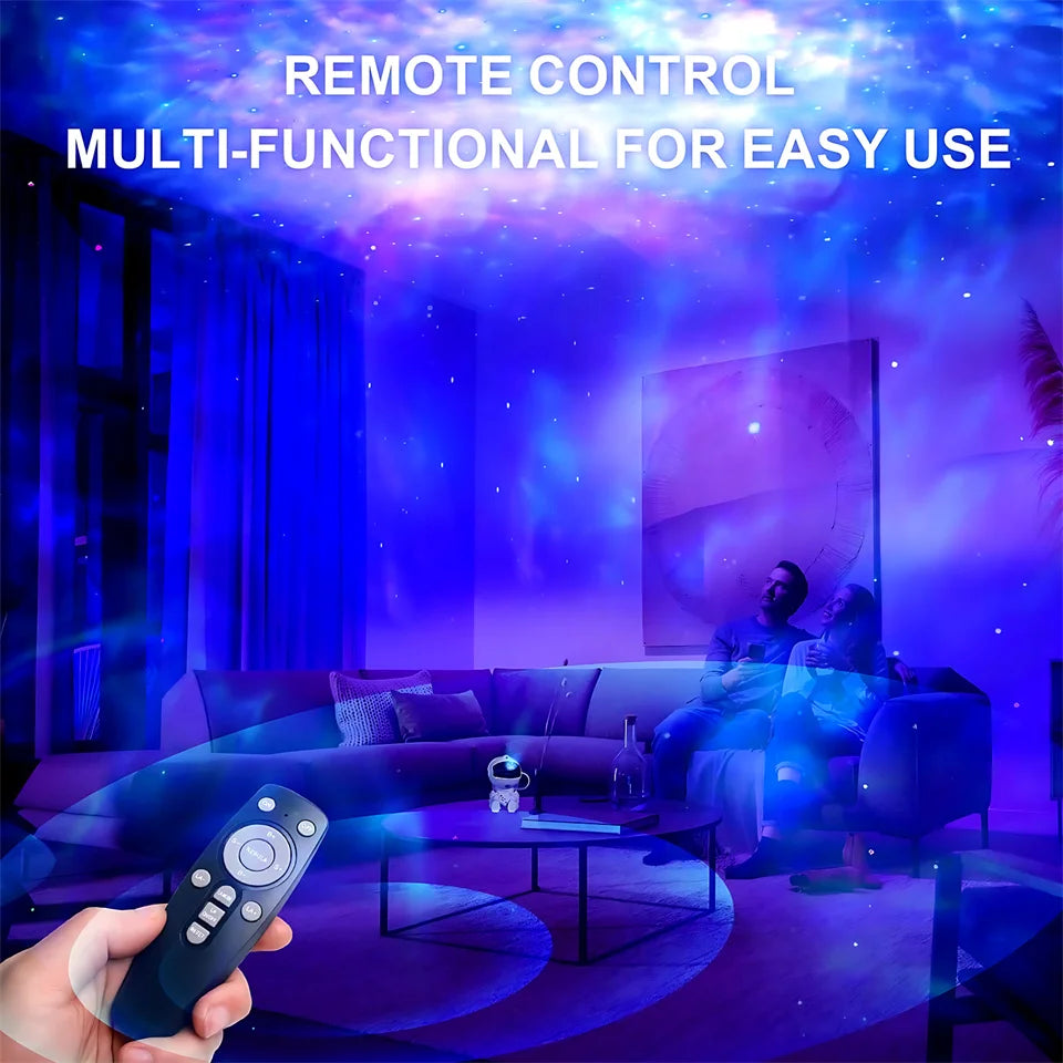 Astronaut Star Projector Galaxy Night Light | LED Nebula Room Lamp for Kids & Bedrooms