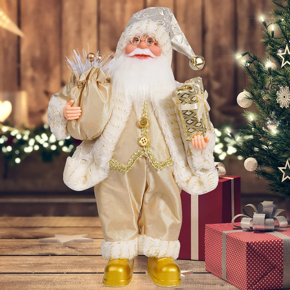 12in Standing Santa Claus Doll – Christmas Tree Decoration & Kids Xmas Gift 🎅