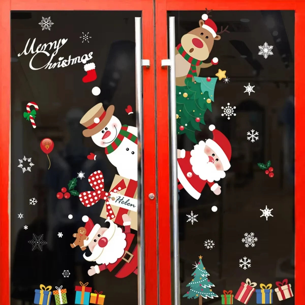 Christmas Wall & Window Stickers – Merry Xmas Home Decor  Holiday Ornaments