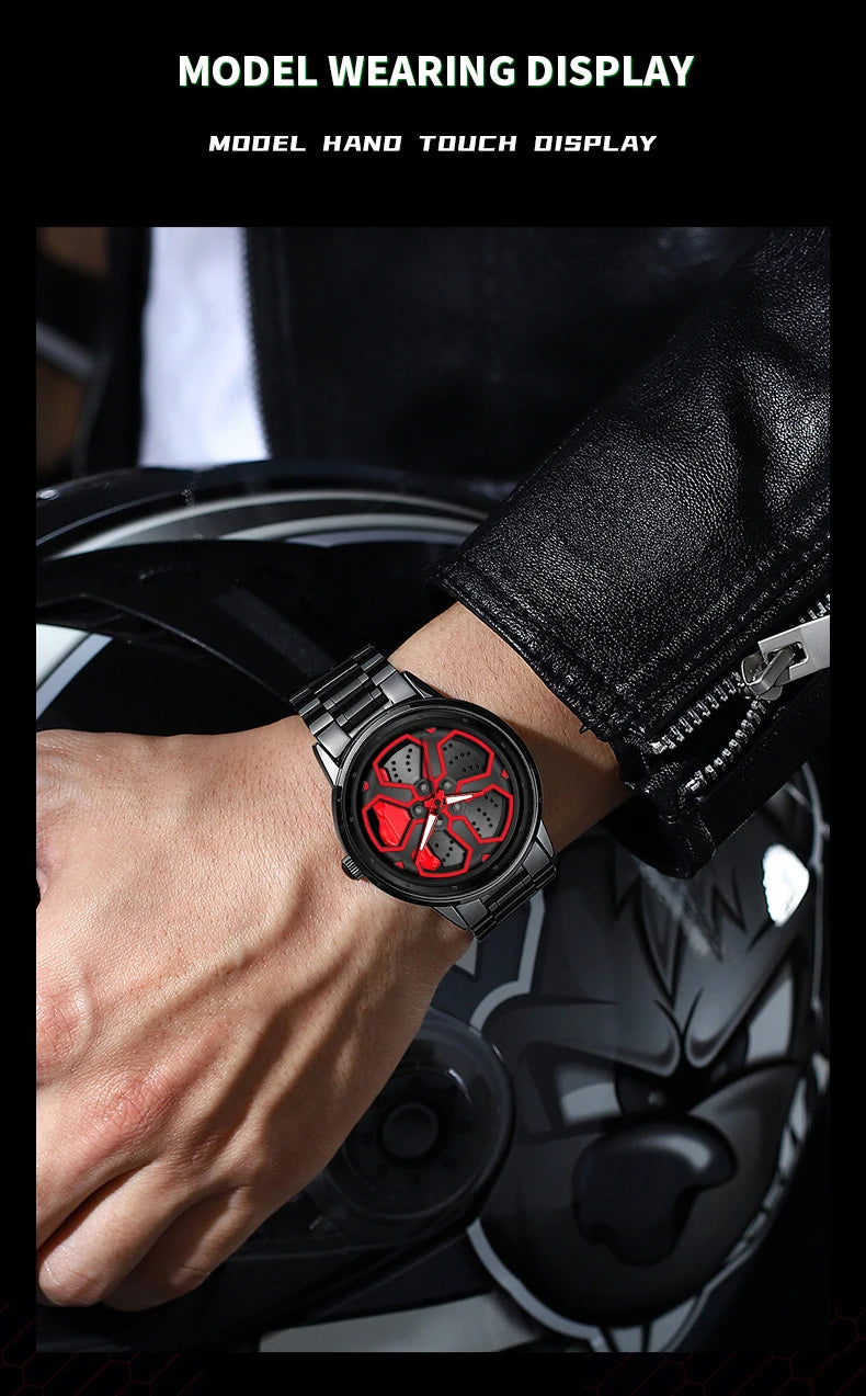 Original Wheel Rotating Men Watches