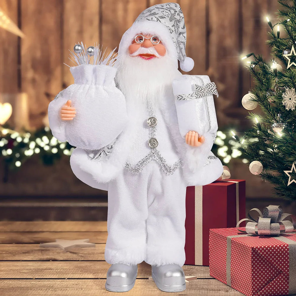 12in Standing Santa Claus Doll – Christmas Tree Decoration & Kids Xmas Gift 🎅