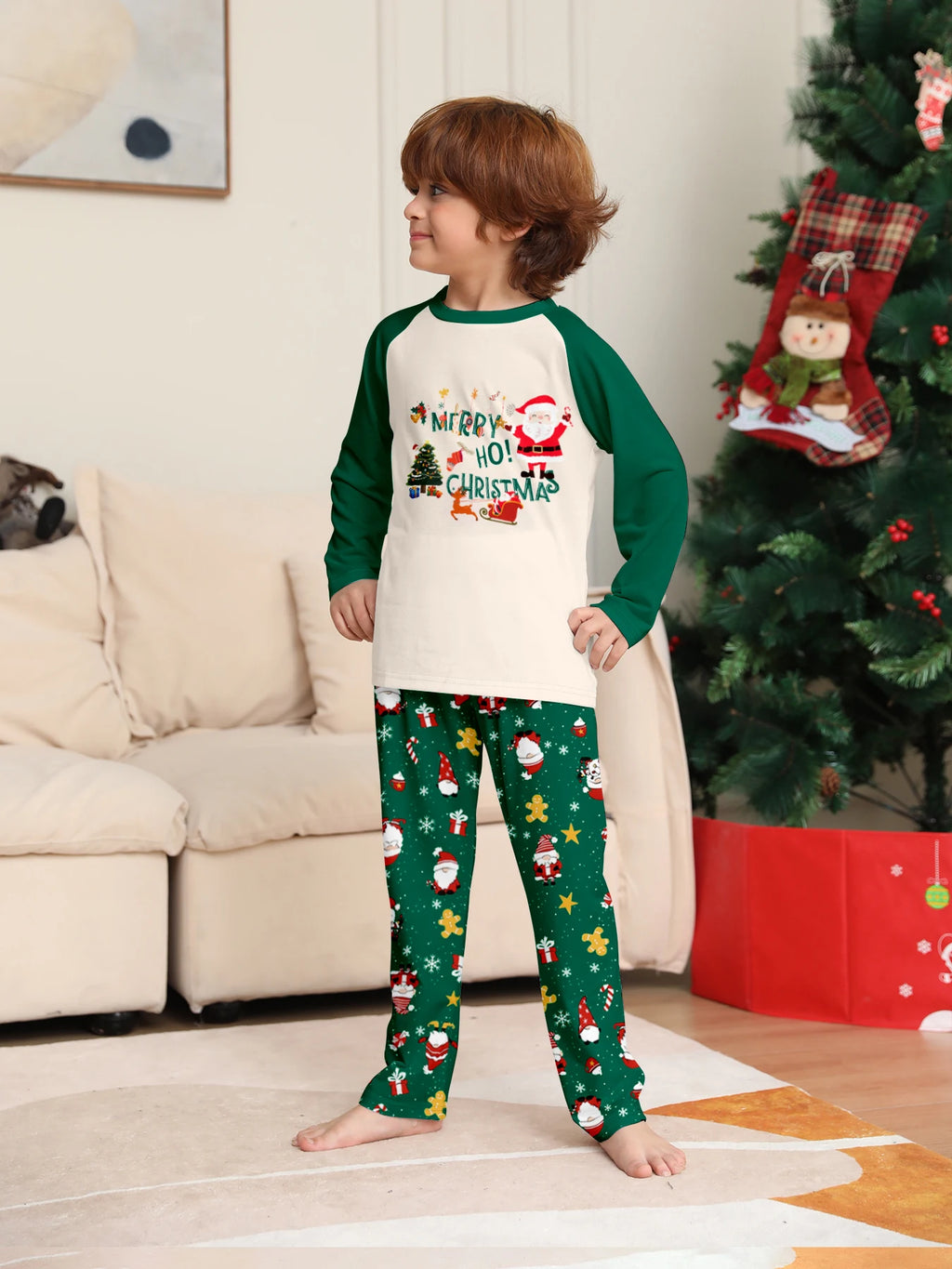 Merry Christmas Family Pajamas Set – Matching Mom Dad Kids Outfit