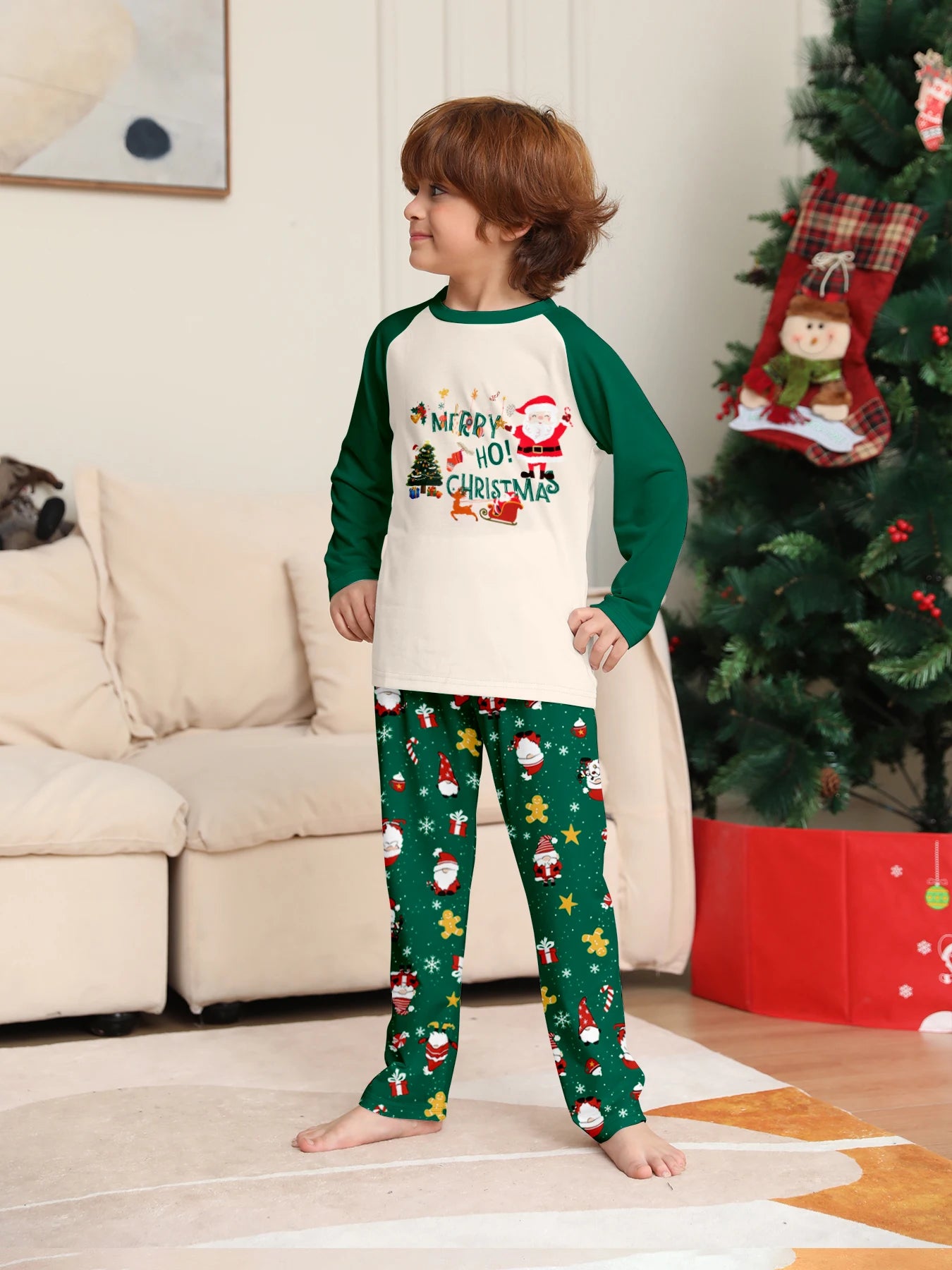 Merry Christmas Family Pajamas Set – Matching Mom Dad Kids Outfit