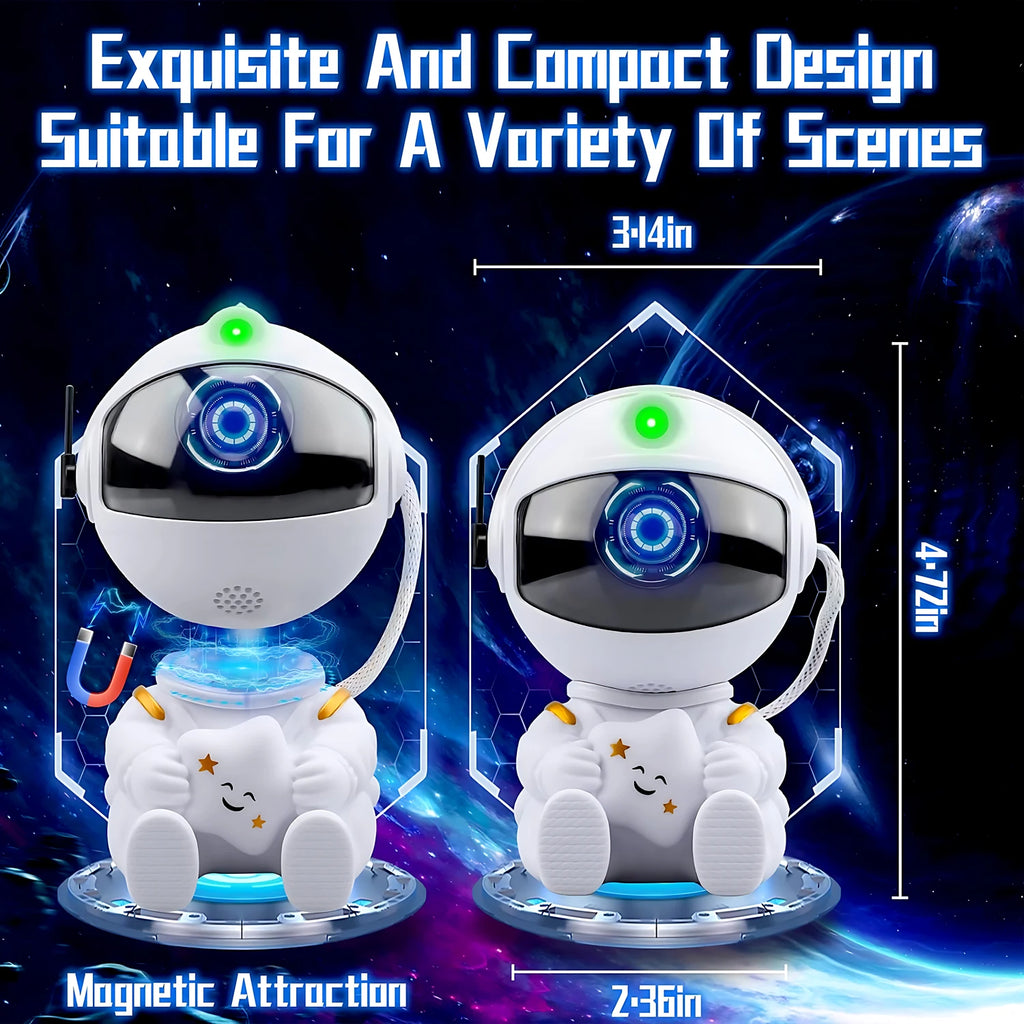 Astronaut Star Projector Galaxy Night Light | LED Nebula Room Lamp for Kids & Bedrooms