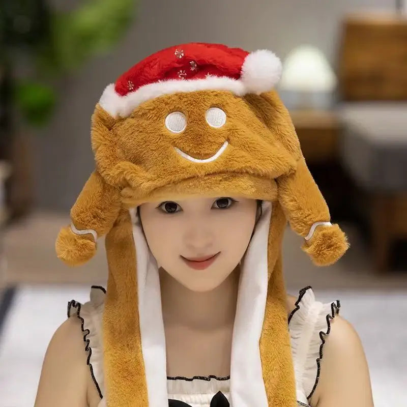 Cute Christmas Plush Hat for Kids – Green Monster, Santa & Deer Winter Warm Hat