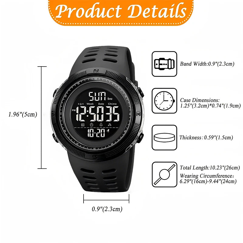 Men's sports watch first choice LED