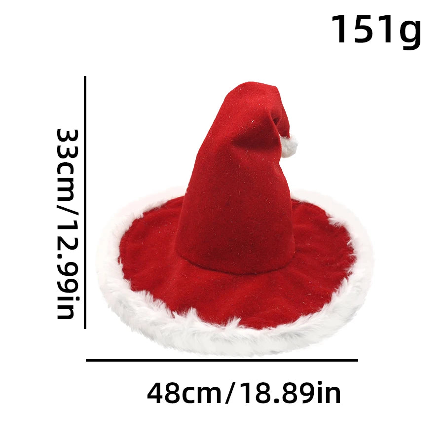 Extra Thick Santa Hat for Adults 🎅Soft Fur Christmas Holiday Party Hat